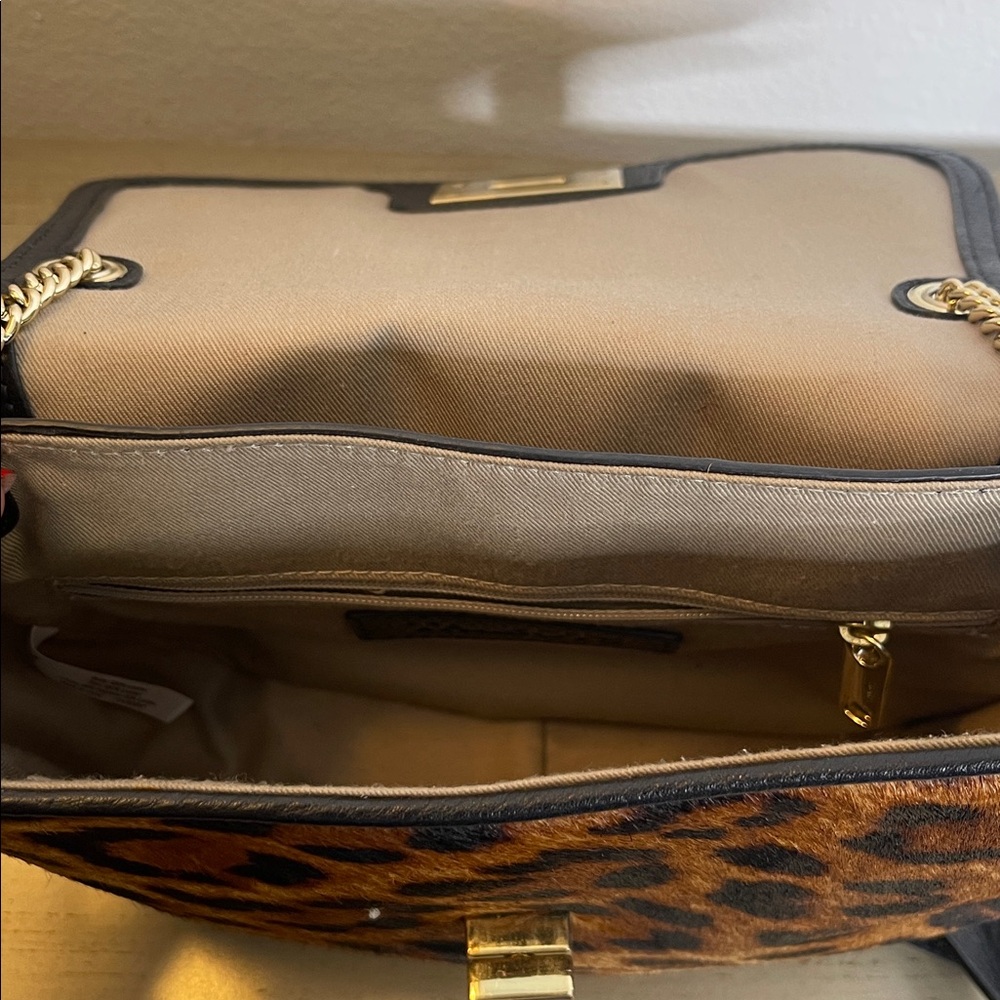 Talbots Black and Leopard Print Crossbody Bag - Picture 8 of 10